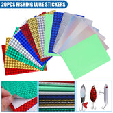 Holographic lure tapes measuring 2.9 by 3.9 inches